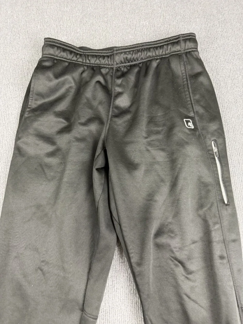 AND1 Mens Black Ankle Zip Track Pants Size L